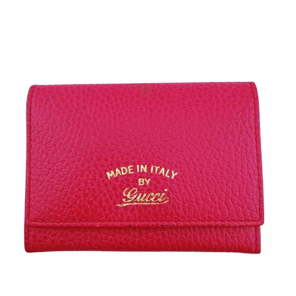 GUCCI 381045 Business Card Holder Swing Case Pink